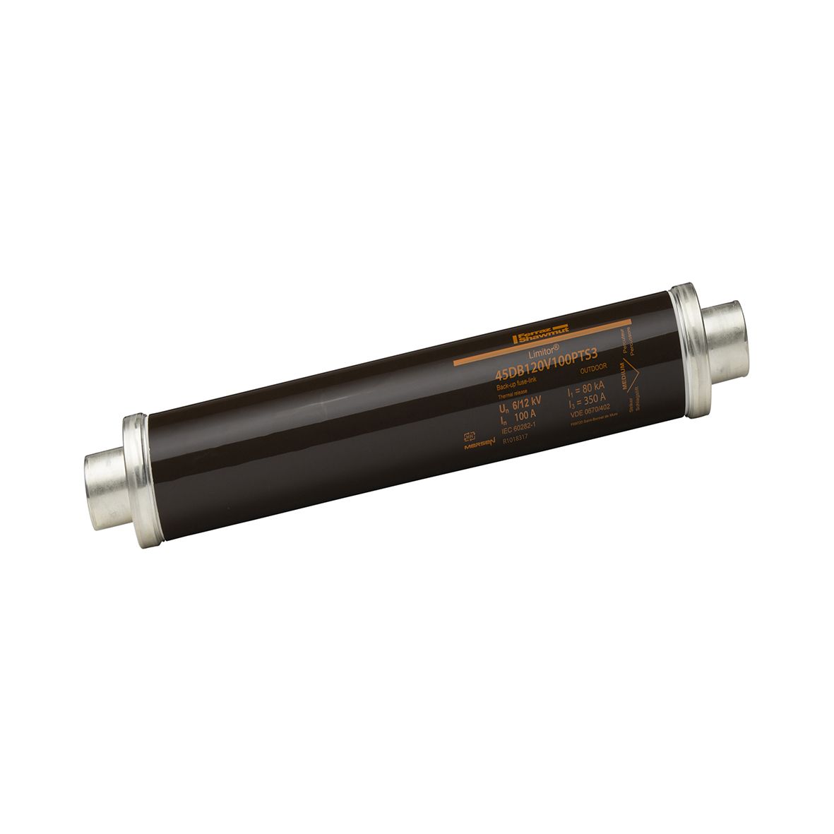 R1018317 - HV fuse DIN 43625, 12kV, 100A, 442mm, 45mm, thermal striker